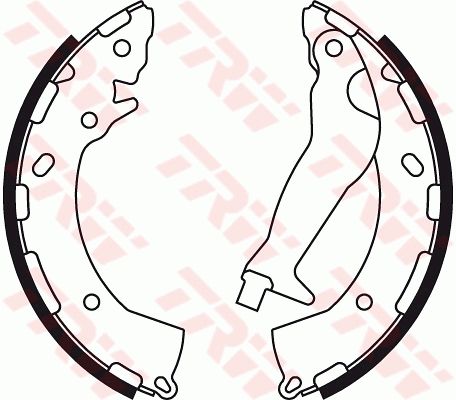 TRW Bremsbackensatz (GS8785)
