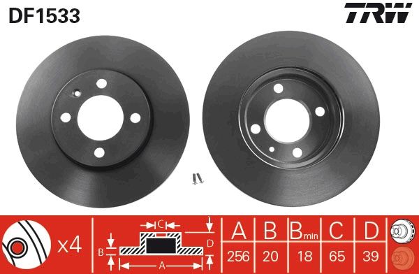 TRW Bremsscheibe (DF1533)