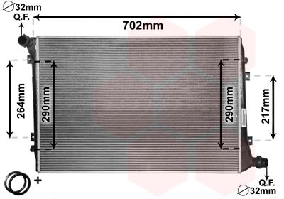 VAN WEZEL Kühler, Motorkühlung (58002224) Thumbnail
