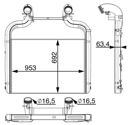 MAHLE Ladeluftkühler (CI 36 000P)