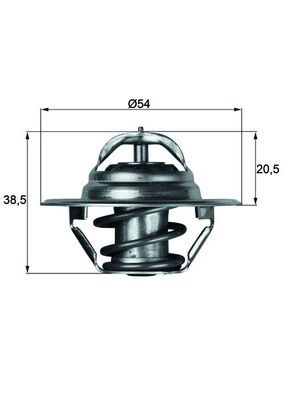 MAHLE Thermostat, Kühlmittel (TX 3 87D)