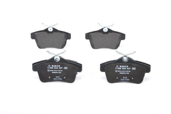 BOSCH Bremsbelagsatz, Scheibenbremse (0 986 494 437)