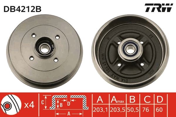 TRW Bremstrommel (DB4212B)