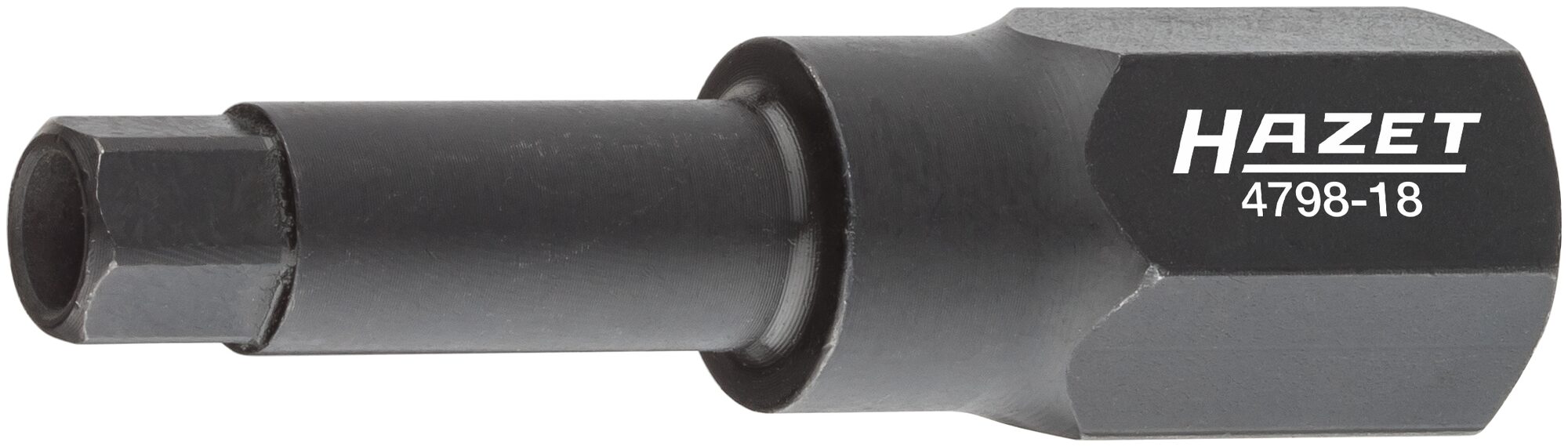 HAZET Spezial Schraubendreher-Steckschlüsseleinsatz für Magnetventil-Verschraubung 4798-18 ∙ Außen-Sechskant 19 mm ∙ Innen-Sechskant Profil ∙ 10 mm