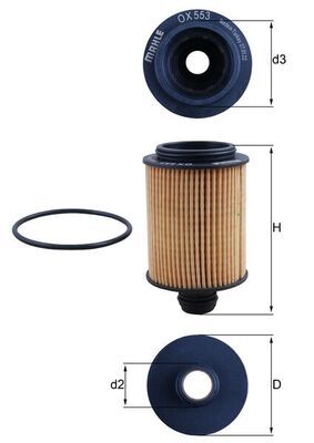 KNECHT Ölfilter (OX 553D)