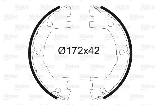 VALEO Bremsbackensatz, Feststellbremse (128900)