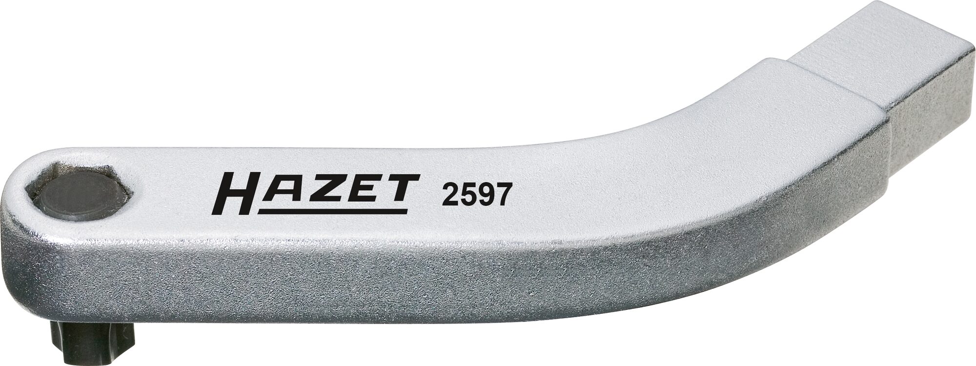 HAZET Türscharnier Einsteck-Werkzeug ∙ gebogener Bithalter 2597 ∙ Einsteck-Vierkant 9 x 12 mm ∙ Sechskant8 mm (5/16 Zoll), Innen TORX® Profil ∙ T45