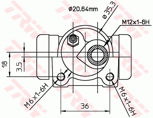 TRW Radbremszylinder (BWF167)