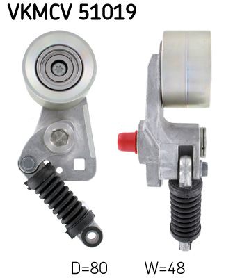 SKF Spannrolle, Keilrippenriemen (VKMCV 51019)