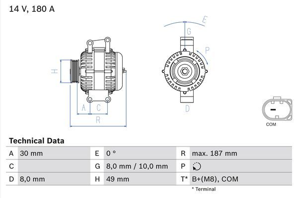 BOSCH Generator (0 986 048 820)