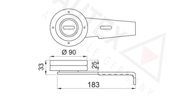 AUTEX Spannrolle, Keilrippenriemen (641940)