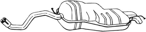 BOSAL Endschalldämpfer (279-111) Thumbnail