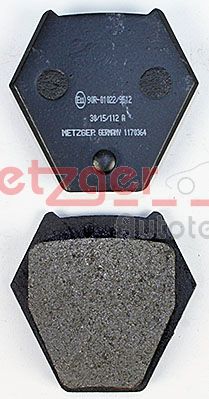 METZGER Bremsbelagsatz, Scheibenbremse (1170364)