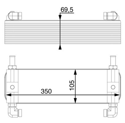 MAHLE Ölkühler, Automatikgetriebe (CLC 15 000P) 4057635067546 CLC 15 000P