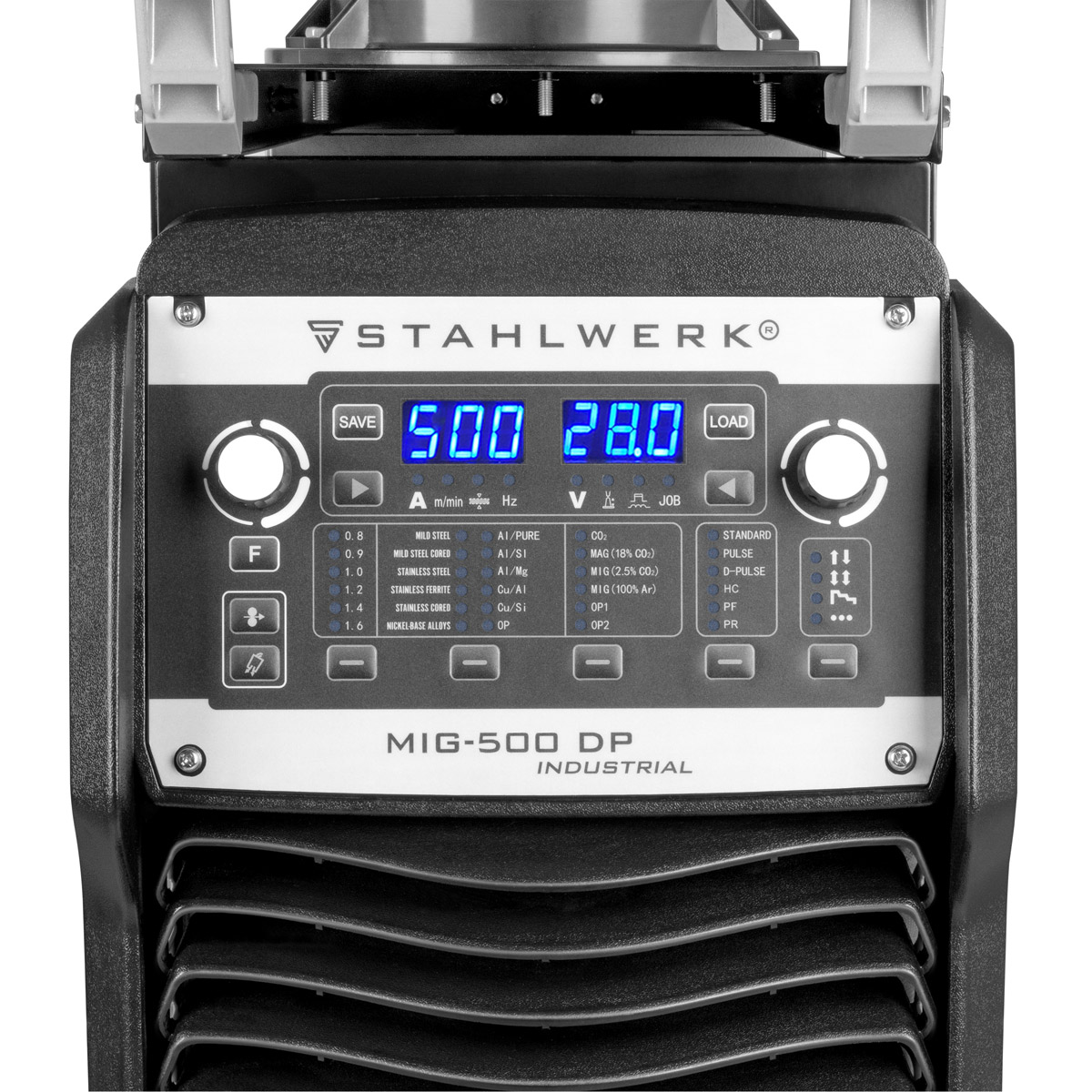 STAHLWERK Industrie-Schweißgerät MIG MAG 500 DP Vollausstattung IGBT mit 500 A