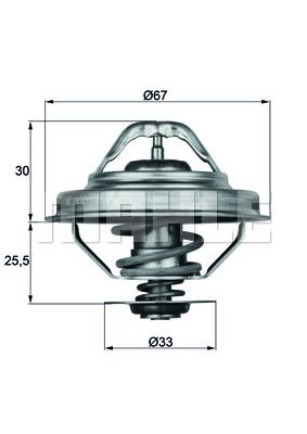 MAHLE Thermostat, Kühlmittel (TX 28 88D) 4250192932757 TX 28 88D