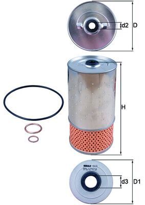 KNECHT Ölfilter (OX 78D1)