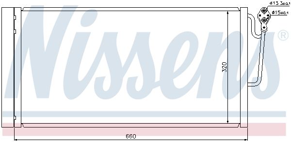 NISSENS Kondensator, Klimaanlage (940118)