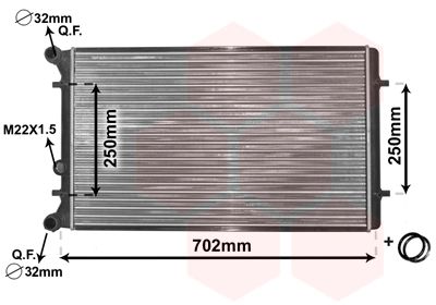 VAN WEZEL Kühler, Motorkühlung (03002155) Thumbnail