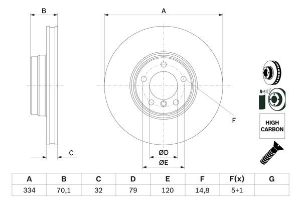 BOSCH Bremsscheibe (0 986 478 623)