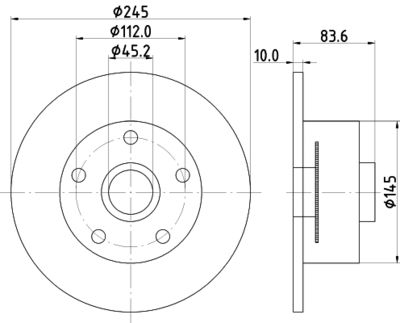 HELLA Bremsscheibe (8DD 355 120-151)