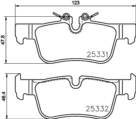 BREMBO Bremsbelagsatz, Scheibenbremse (P 06 094)