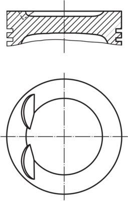 MAHLE Kolben (028 PI 00119 000)