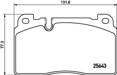 HELLA Bremsbelagsatz, Scheibenbremse (8DB 355 021-331)