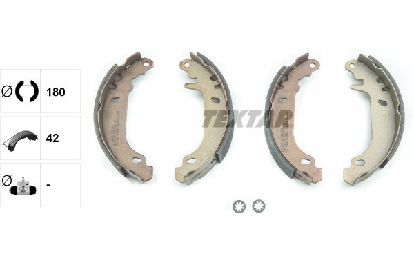 TEXTAR Bremsbackensatz (91037400)