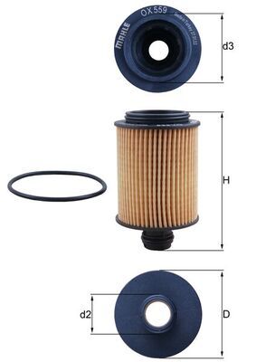 KNECHT Ölfilter (OX 559D)