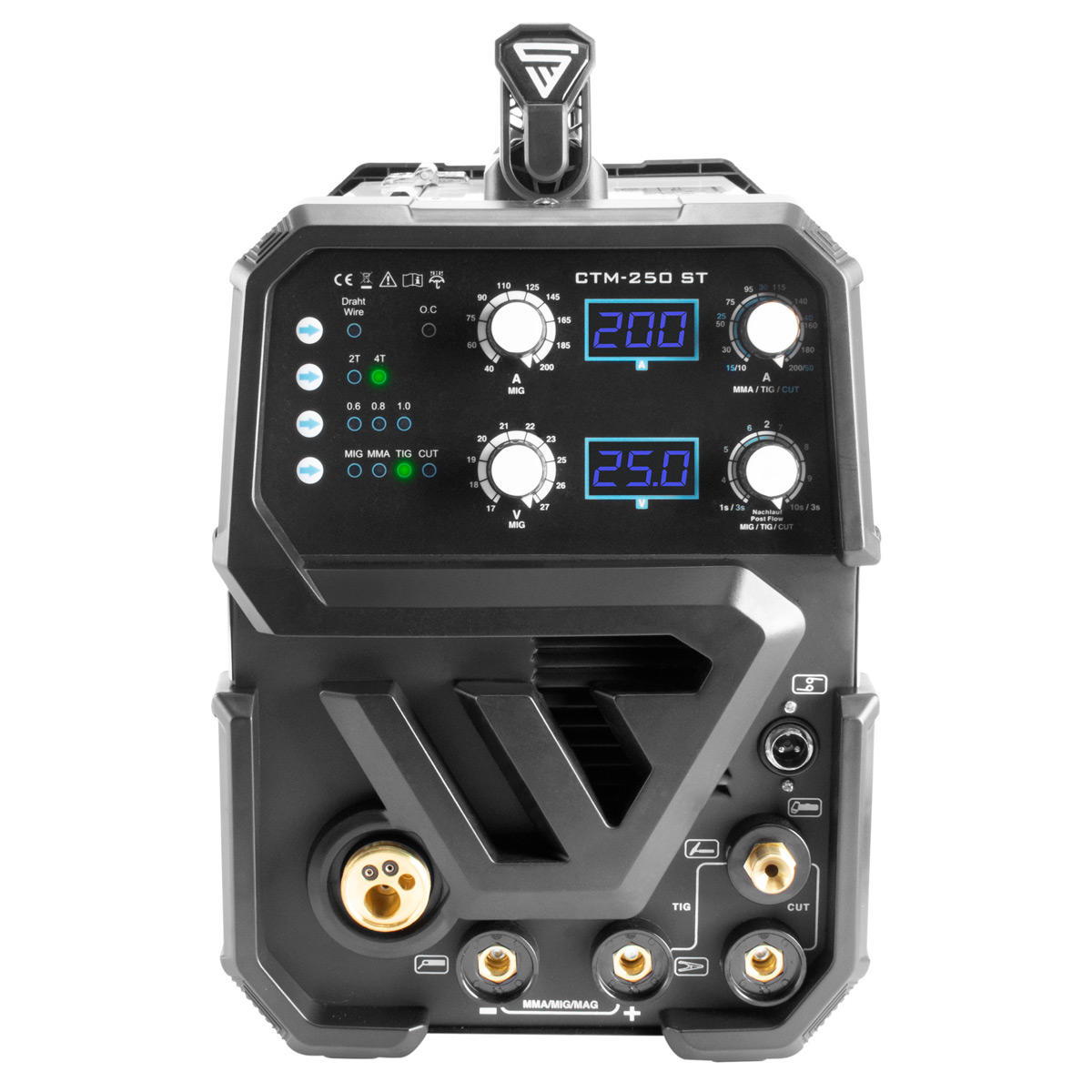 STAHLWERK Kombi-Schweißgerät CTM-250 ST Digital 5-in-1 200 A Vollausstattung