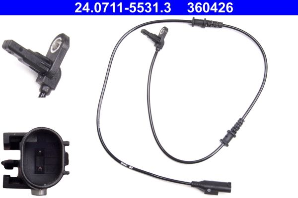 ATE Sensor, Raddrehzahl (24.0711-5531.3)