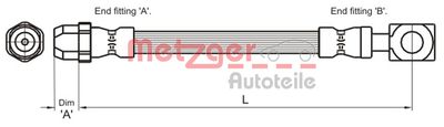 METZGER Bremsschlauch (4111436)