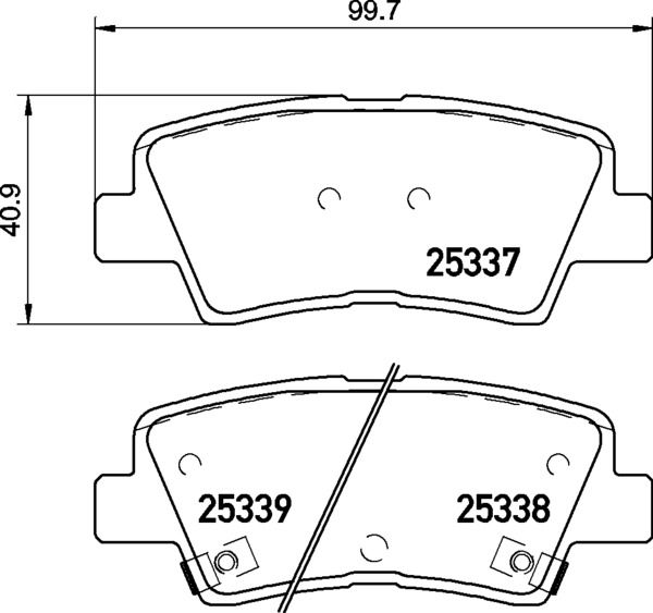 BREMBO Bremsbelagsatz, Scheibenbremse (P 30 094)