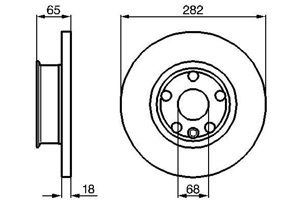 BOSCH Bremsscheibe (0 986 478 613)