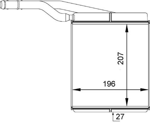 MAHLE Wärmetauscher, Innenraumheizung (AH 143 000P) Thumbnail
