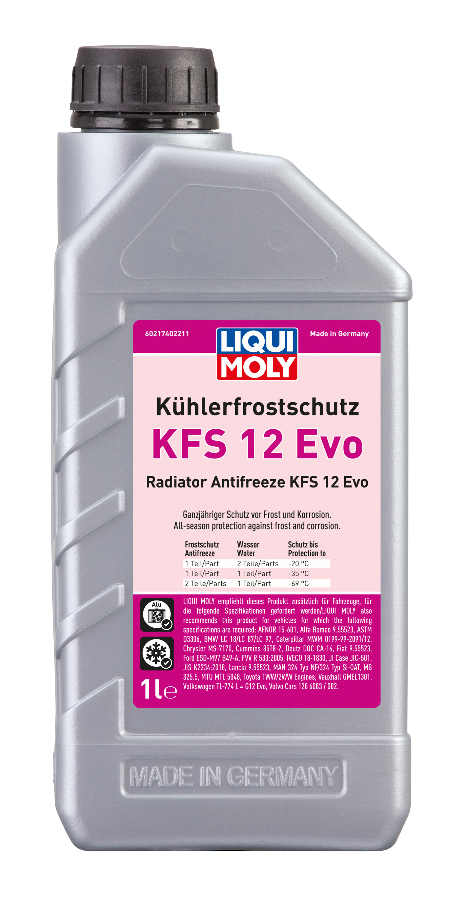 LIQUI MOLY Kühlerfrostschutz KFS 12 Evo, 1 l (21740)