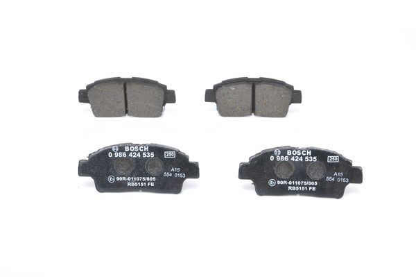 BOSCH Bremsbelagsatz, Scheibenbremse (0 986 424 535)