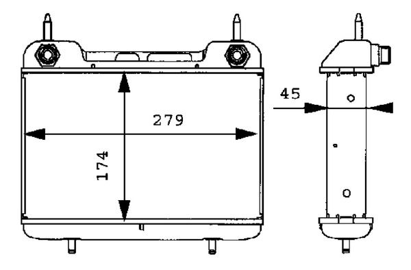 MAHLE Ölkühler, Motoröl (CLC 27 000P)