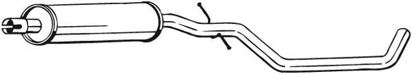 BOSAL Mittelschalldämpfer (283-655)