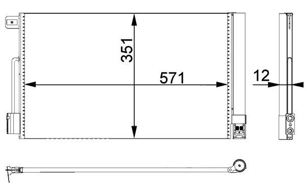 MAHLE Kondensator, Klimaanlage (AC 367 000P)