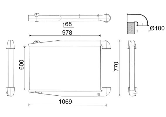 MAHLE Ladeluftkühler (CI 83 000P) MAHLE Ladeluftkühler (CI 83 000P)