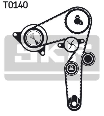 SKF Wasserpumpe + Zahnriemensatz (VKMC 05193) 7316575630010 VKMC 05193