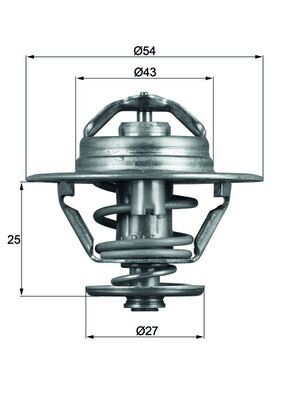 MAHLE Thermostat, Kühlmittel (TX 93 79D)