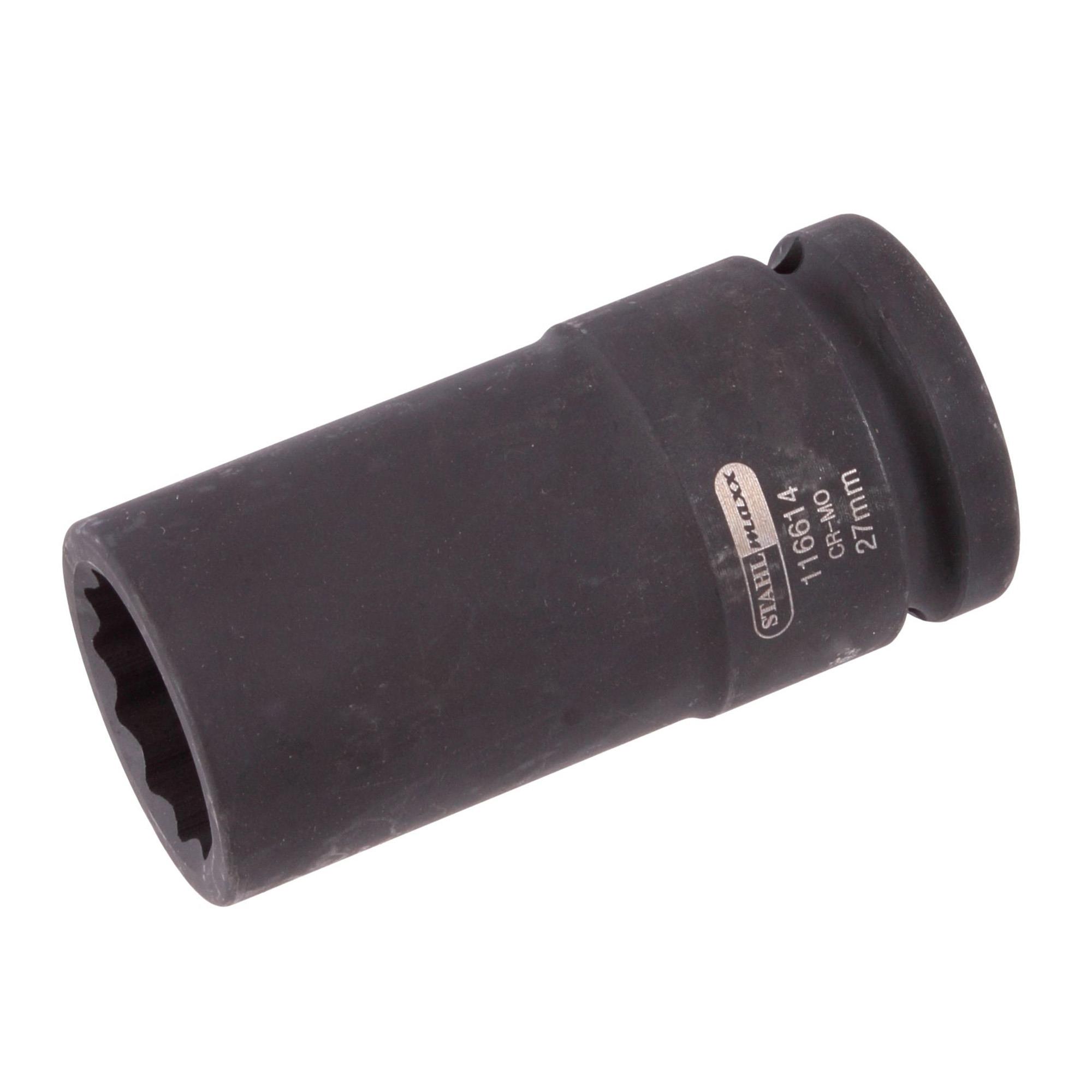 Kraft-Steckschlüssel, 27 mm, 3/4-Antrieb, 12-kant Kraft-Steckschlüssel, 27 mm, 3/4-Antrieb, 12-kant