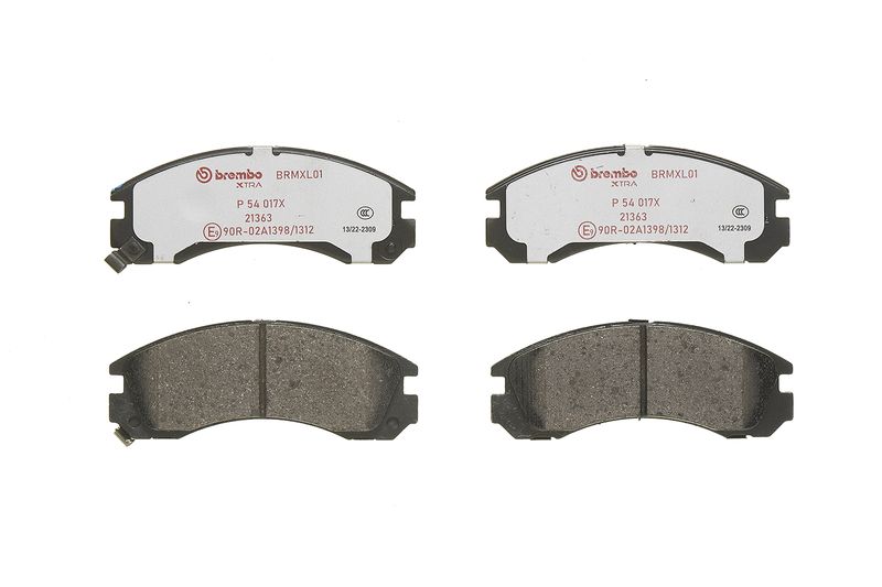 BREMBO Bremsbelagsatz, Scheibenbremse (P 54 017X)