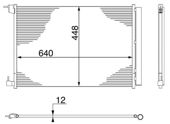 MAHLE Kondensator, Klimaanlage (AC 400 000P) MAHLE Kondensator, Klimaanlage (AC 400 000P)