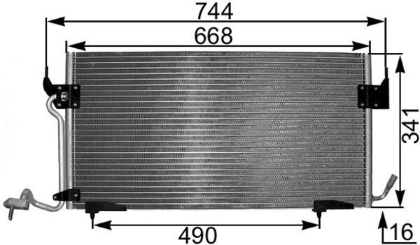 MAHLE Kondensator, Klimaanlage (AC 342 000S)