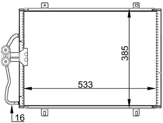 MAHLE Kondensator, Klimaanlage (AC 176 000S)