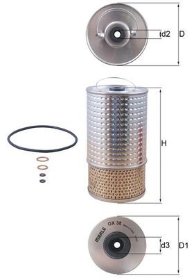 KNECHT Ölfilter (OX 38D)